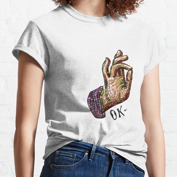 OK, Byzantine mosaic inspired, original art Classic T-Shirt
