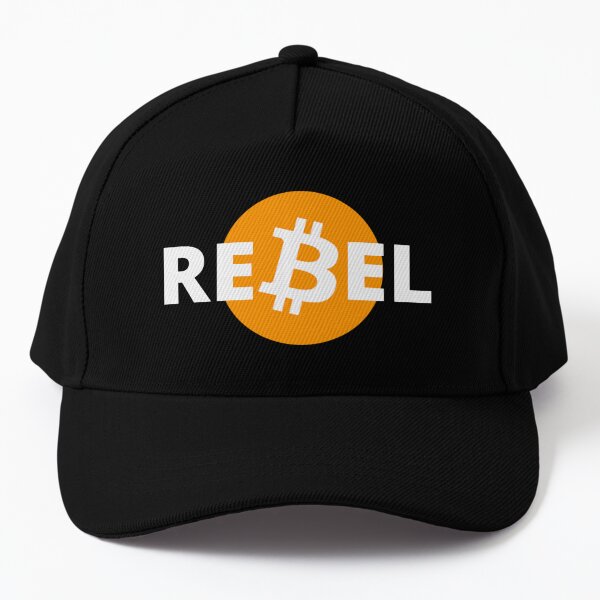 bitcoin rebel - black - crypto bitcoin - crypto art baseball caps