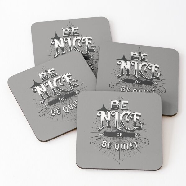 Item preview, Vintage Be Nice or Be Quiet  designed and sold by rhombusOnion.