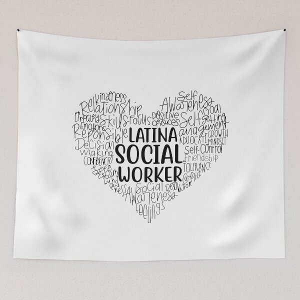 Item preview, Funny Latina Social Worker Heart Cute Work Love Hispanic  designed and sold by Best Designer.