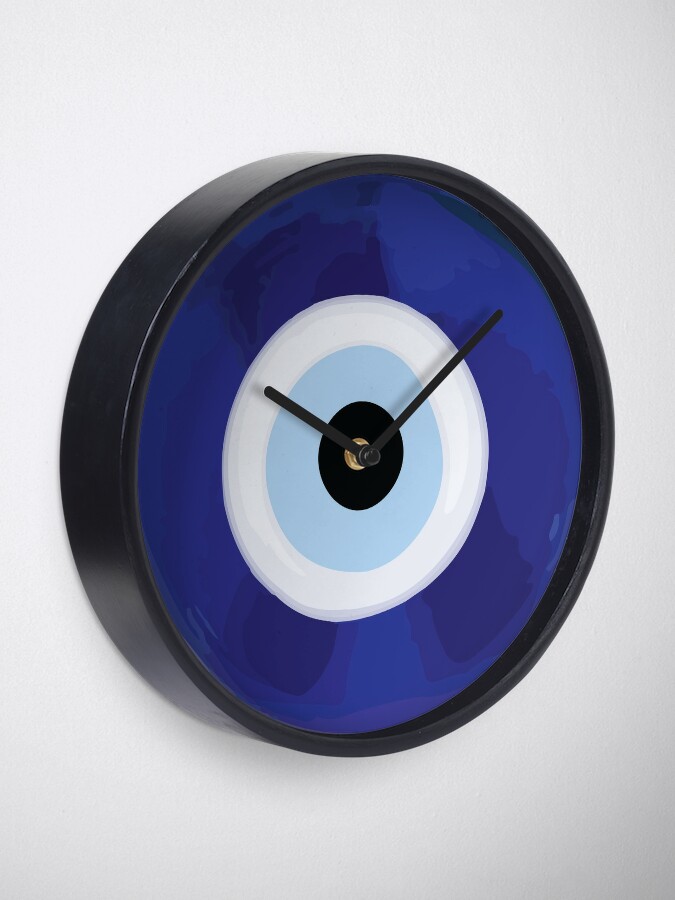 Evil Eye Clock By Denalex Redbubble