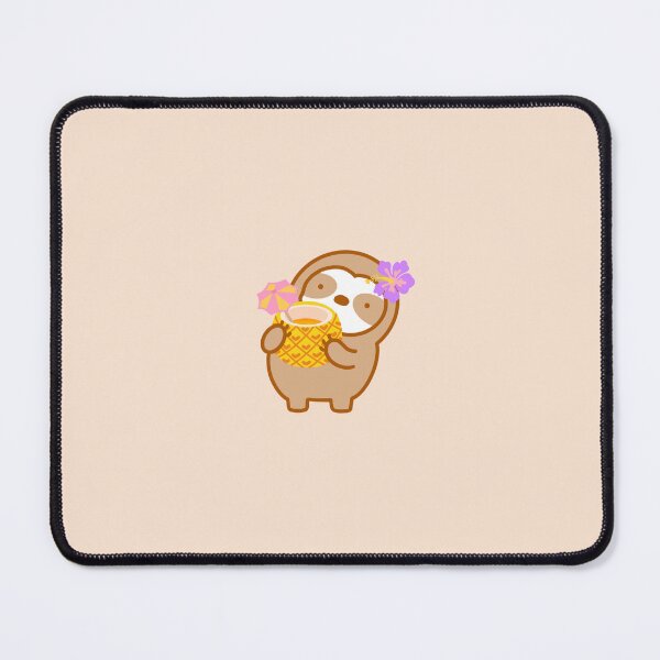 Item preview, Cute Tropical Pineapple Drink Sloth designed and sold by theslothinme.