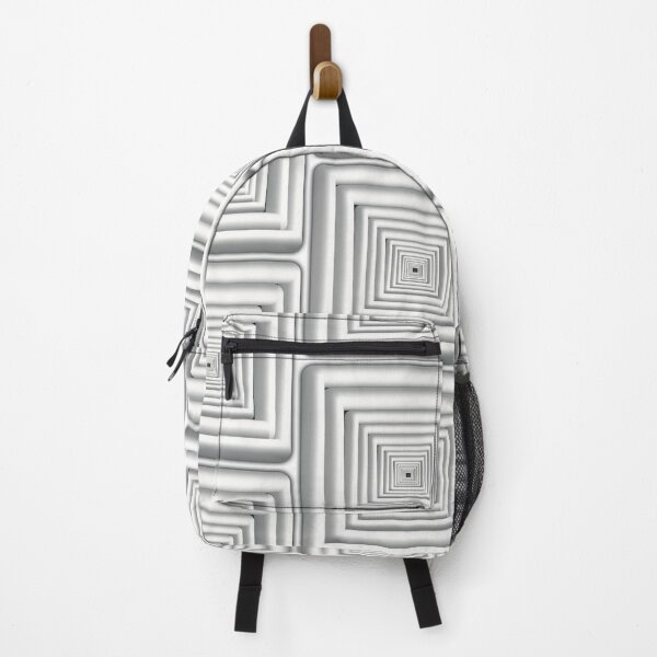 Item preview, Concentric Square Tunnel, Monochrome, Black and White designed and sold by cherdoodles.