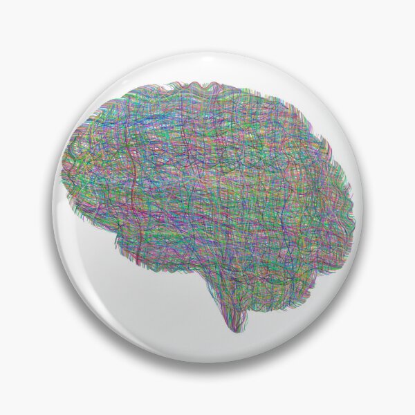 Item preview, rainbow abstract neurodivergent anxiety brain designed and sold by opptop.