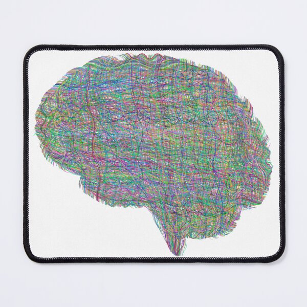 Item preview, rainbow abstract neurodivergent anxiety brain designed and sold by opptop.