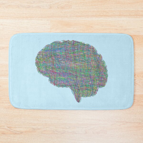 Item preview, rainbow abstract neurodivergent anxiety brain designed and sold by opptop.