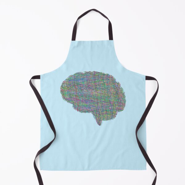 Item preview, rainbow abstract neurodivergent anxiety brain designed and sold by opptop.