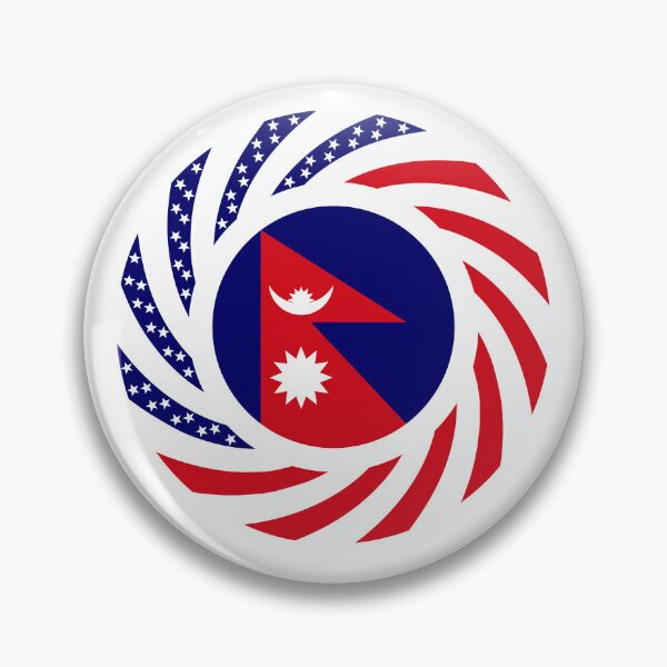 Item preview, Nepalese American Multinational Patriot Flag Series designed and sold by Carbon-Fibre Media.