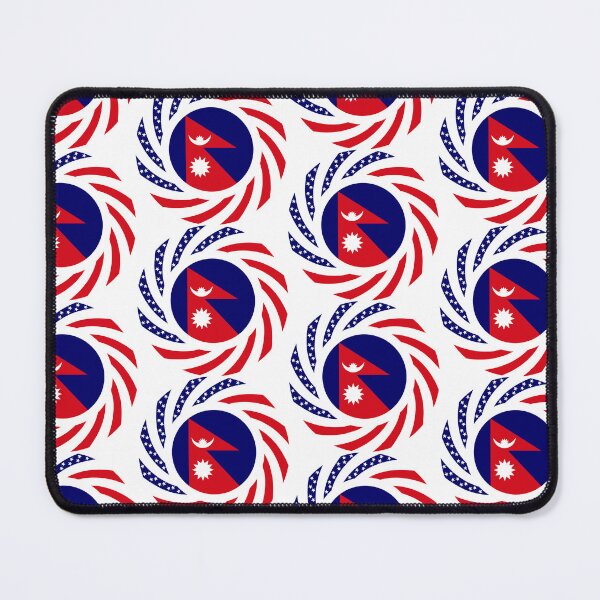 Item preview, Nepalese American Multinational Patriot Flag Series designed and sold by Carbon-Fibre Media.
