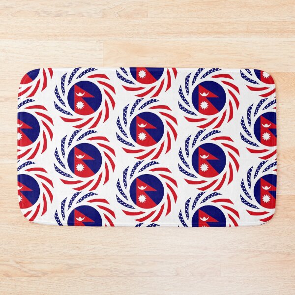 Item preview, Nepalese American Multinational Patriot Flag Series designed and sold by Carbon-Fibre Media.