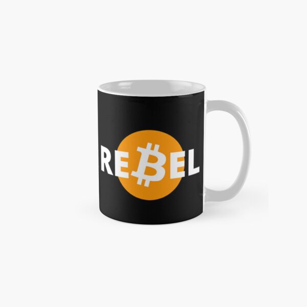 bitcoin rebel - black - crypto bitcoin - crypto art classic mugs