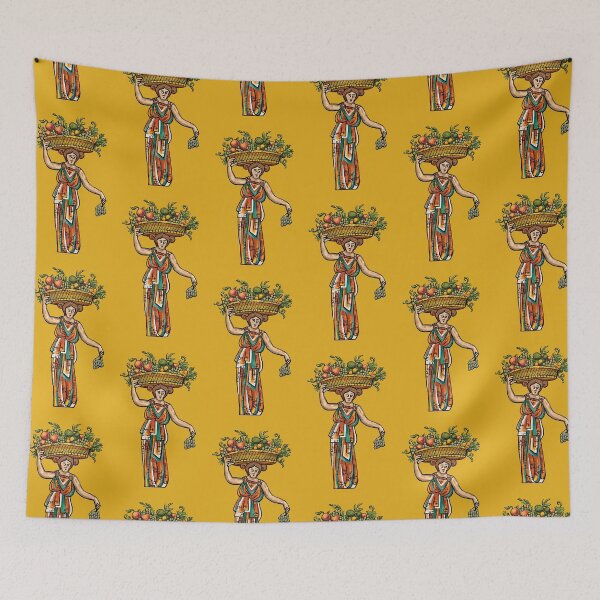 Item preview, Lots on my mind, Byzantine mosaic inspired, original art designed and sold by SleepyMarten.