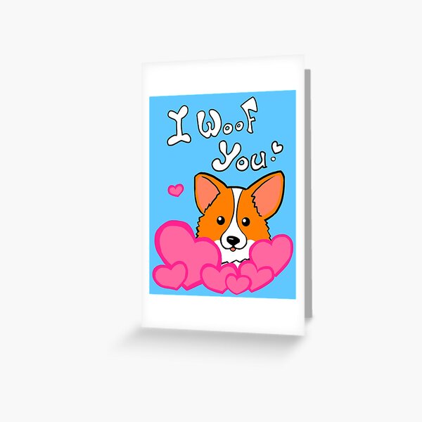 Epic Greeting Cards Single Pembroke Welsh Corgi on top of Louis Vuitton  Luggage Valentines Day Card