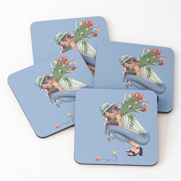 Item preview, Girl with flowers designed and sold by LeyliLike.
