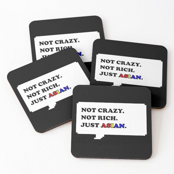 Item preview, Not Crazy Not rich just Asian for Asian people funny retro free speech bubble with black, red, yellow and blue typography - Dark mode Pinoy Edition designed and sold by Deegital18.