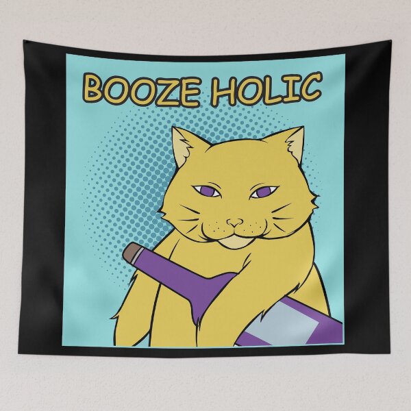 Item preview, Booze Holic,pop art,vintage,pop culture,cartoon,colorful,fun,fashion,sticker,popular,awesome,retro,vintage,fun,love,black,hipster,music designed and sold by NAZIMNADIR.
