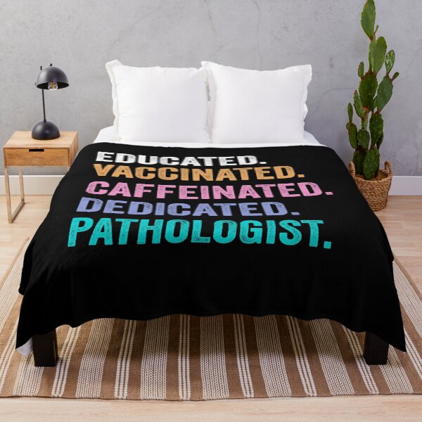 Item preview, Educated Vaccinated Caffeinated Dedicated pathologist shirt, Funny pathologist Christmas Gift designed and sold by xlnv.