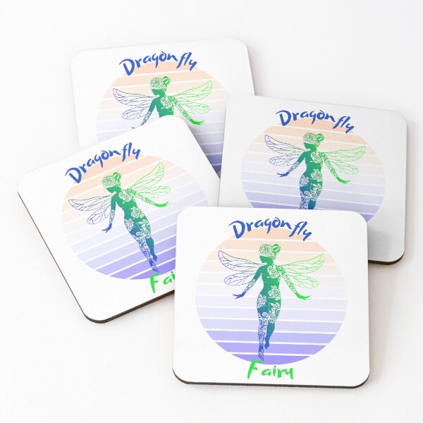 Item preview, Rainbow mandala dragonfly fairy girl designed and sold by mooonstyle.