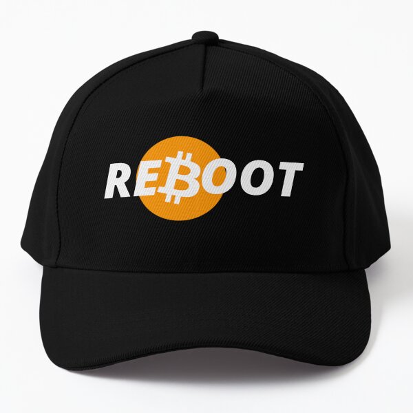 reboot - noir - crypto bitcoin - crypto art baseball caps