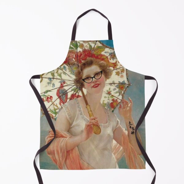 Aperçu de l'œuvre  Humour vintage femme avec tatouage et imprimé parapluie créée et vendue par Luxe Lilly  & Co..