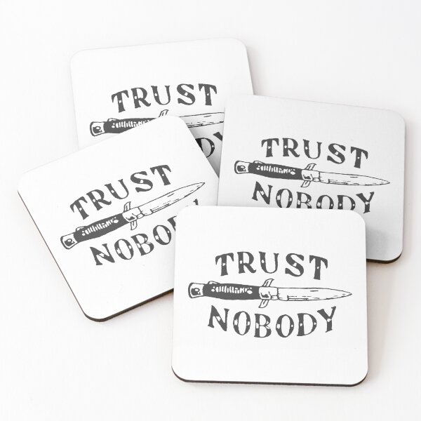 Item preview, TRUST NOBODY switchblade tattoo designed and sold by boltjesdesign.