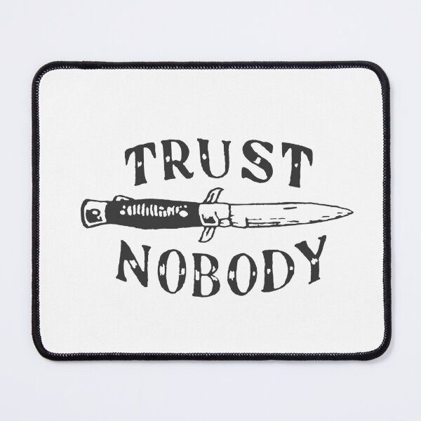 Item preview, TRUST NOBODY switchblade tattoo designed and sold by boltjesdesign.