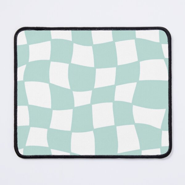 Item preview, Estampado de tablero de ajedrez dibujado a mano a cuadros en azul designed and sold by SleepyLilSloth.