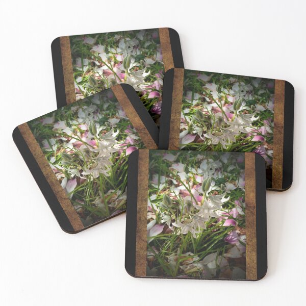 Item preview, Wildflowers & Magnolia Blossoms With Distressed Frame Design designed and sold by EarthArtDesigns.
