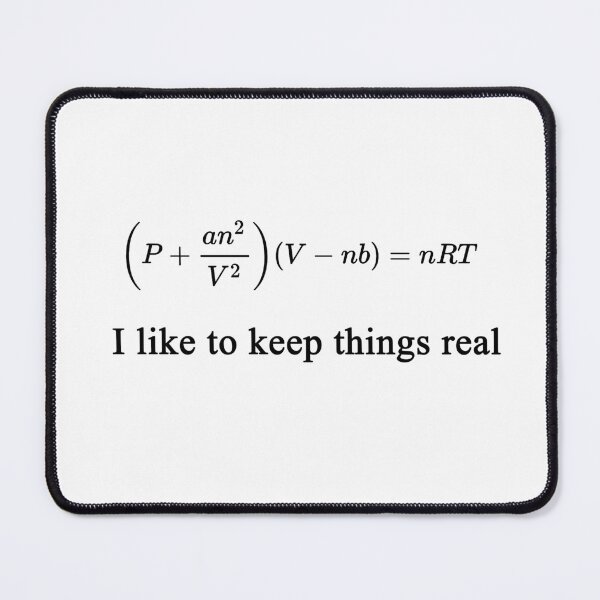 Item preview, Real Gas of Van der Waals equation, thermodynamics and physics basics designed and sold by NoetherSym.