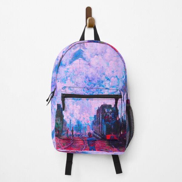 Item preview, Arrival of the Normandy Train (1877) by Claude Monet - Colorful and Bright designed and sold by KaleidoscopicU.