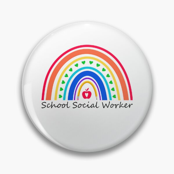 Item preview, School Social Worker Rainbow Funny Work Love designed and sold by Best Designer.