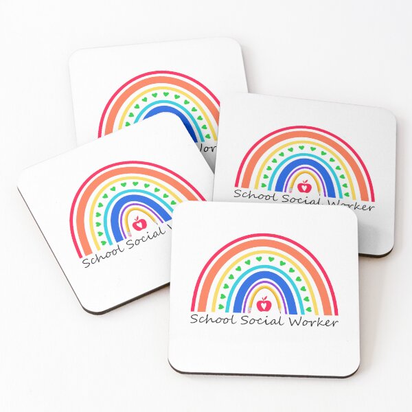 Item preview, School Social Worker Rainbow Funny Work Love designed and sold by Best Designer.