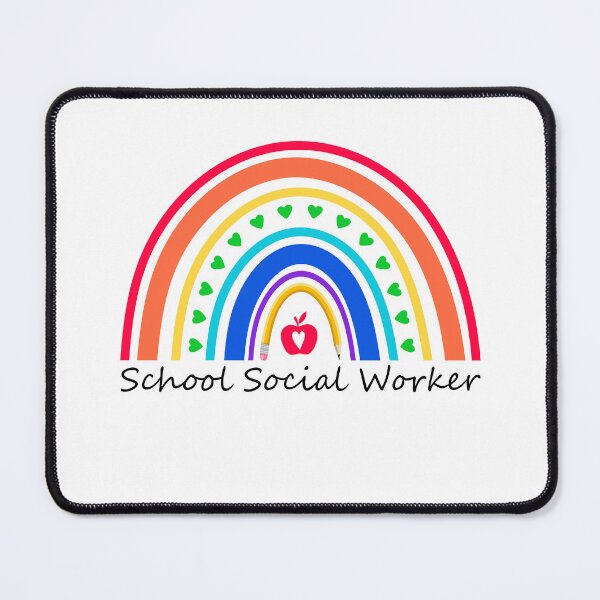Item preview, School Social Worker Rainbow Funny Work Love designed and sold by Best Designer.