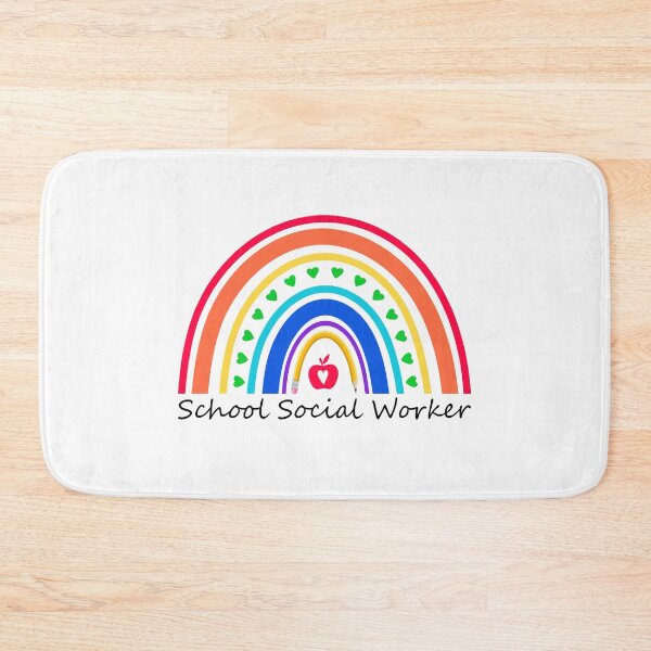 Item preview, School Social Worker Rainbow Funny Work Love designed and sold by Best Designer.