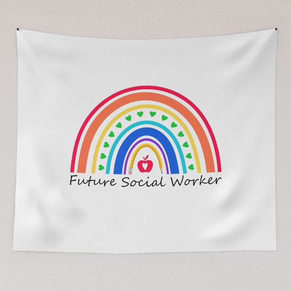 Item preview, Future Social Worker Rainbow Funny Work Love designed and sold by Best Designer.