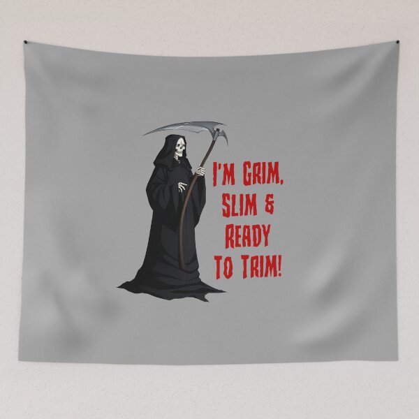 Item preview, Dark Rhyming Reaper (on Grey) designed and sold by PawsitiveMum.