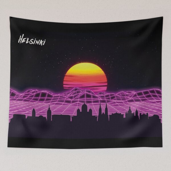 Item preview, Helsinki Skyline Neon Nights designed and sold by DFerraz.