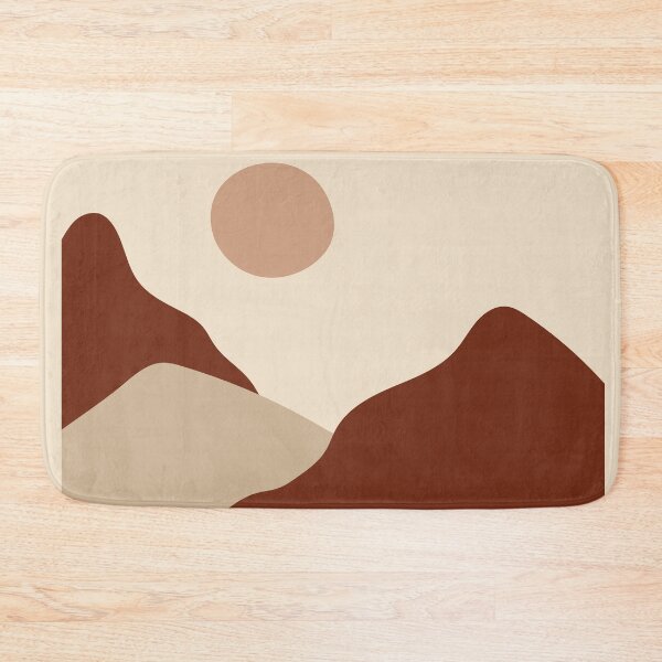 Item preview, Boho Abstract Artl Landscape Sunset Mountains Design designed and sold by zedonee.