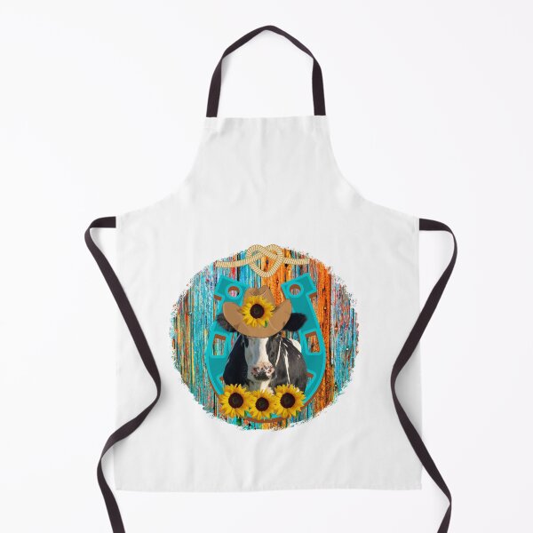 Item preview, Western Rodeo Cow with Sunflowers designed and sold by speakupandshine.