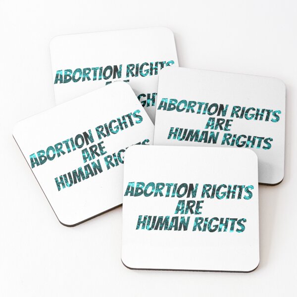 Item preview, Abortion Rights are Human Rights black and blue text designed and sold by Zevy-Darling.