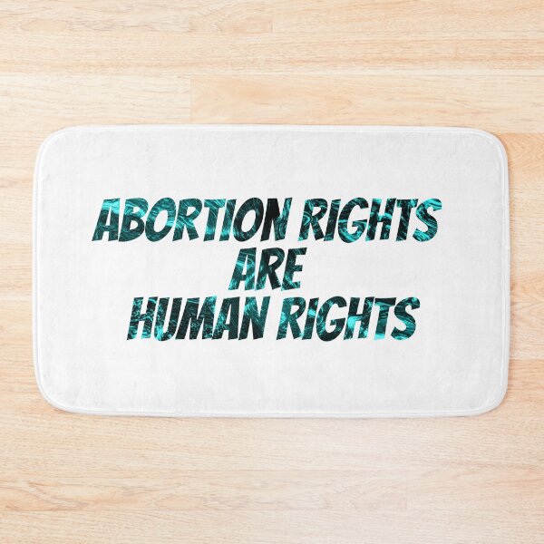 Item preview, Abortion Rights are Human Rights black and blue text designed and sold by Zevy-Darling.
