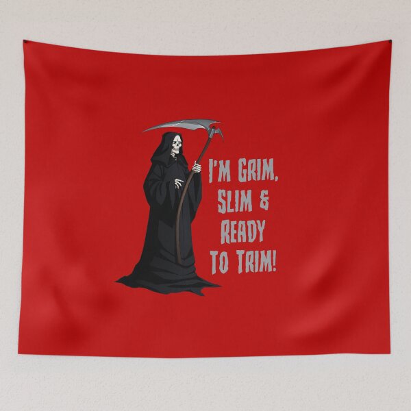 Item preview, Dark Rhyming Reaper (on Red) designed and sold by PawsitiveMum.