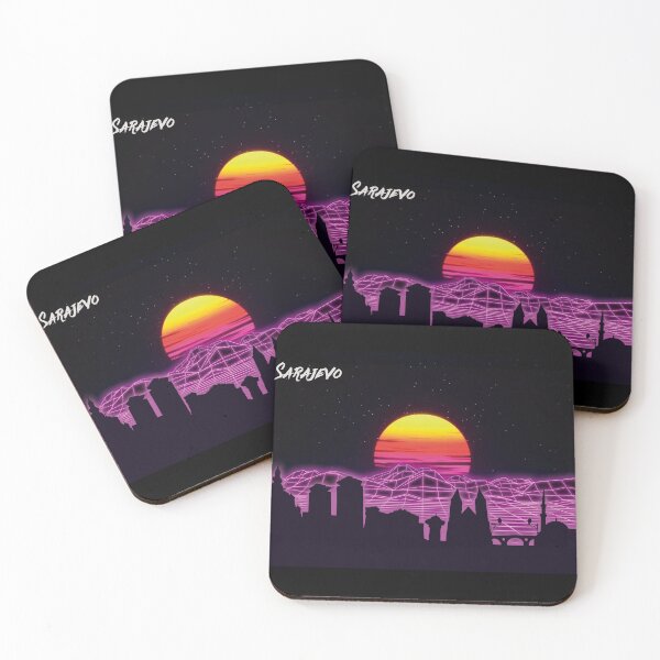 Item preview, Sarajevo Skyline Neon Nights designed and sold by DFerraz.