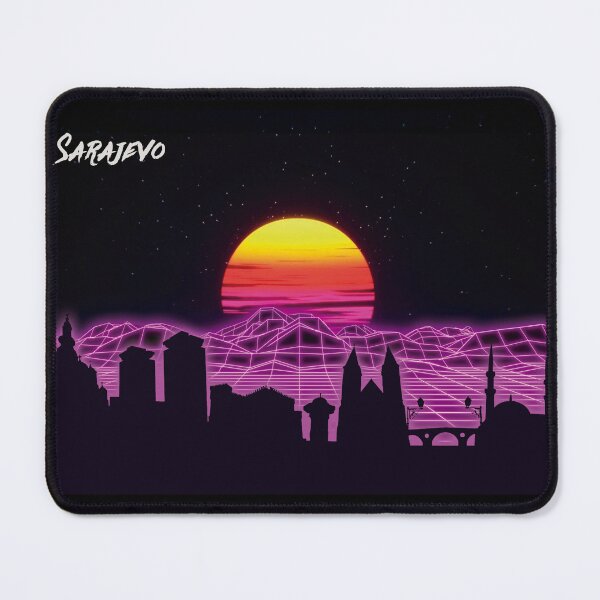 Item preview, Sarajevo Skyline Neon Nights designed and sold by DFerraz.