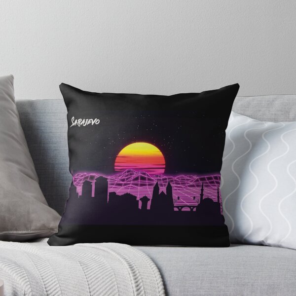 Item preview, Sarajevo Skyline Neon Nights designed and sold by DFerraz.