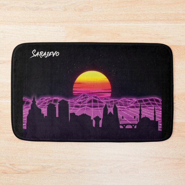 Item preview, Sarajevo Skyline Neon Nights designed and sold by DFerraz.