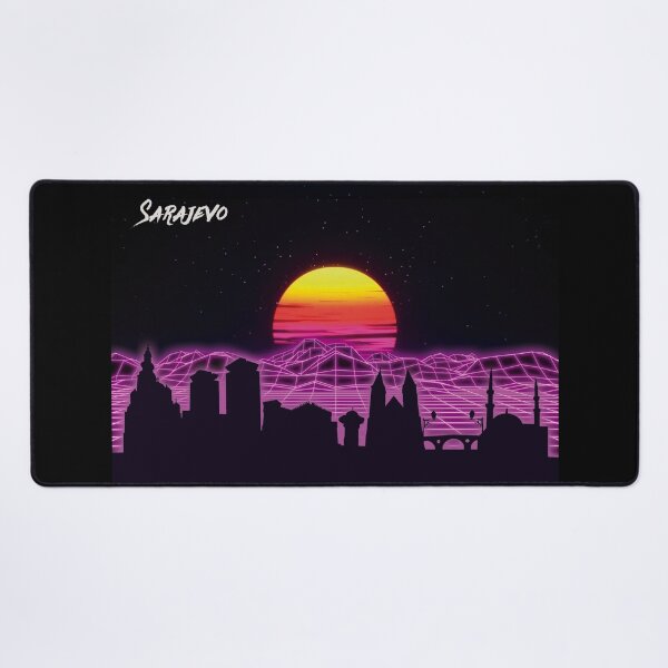 Item preview, Sarajevo Skyline Neon Nights designed and sold by DFerraz.