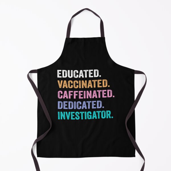 Artikelvorschau, Gebildetes, geimpftes, koffeinhaltiges, engagiertes Ermittler-Shirt, lustiges Ermittler-Weihnachtsgeschenk entworfen und verkauft von xlnv.