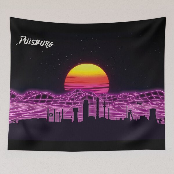 Item preview, Duisburg Skyline Neon Nights designed and sold by DFerraz.