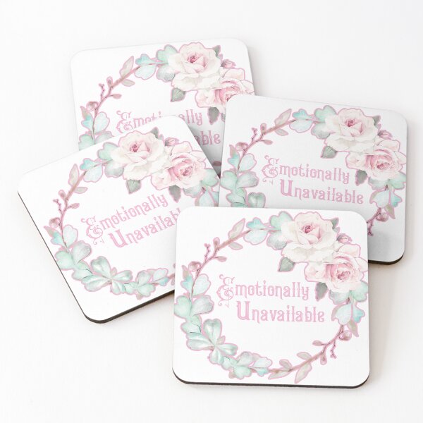 Item preview, Emotionally Unavailable - A floral print designed and sold by Annalee Beer.